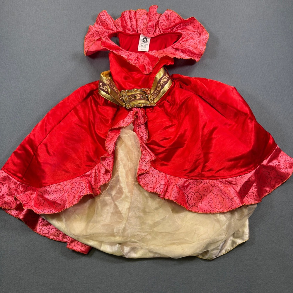 Disney Store Elena of Avalor Adventure Costume Dress Red Girls Size 4